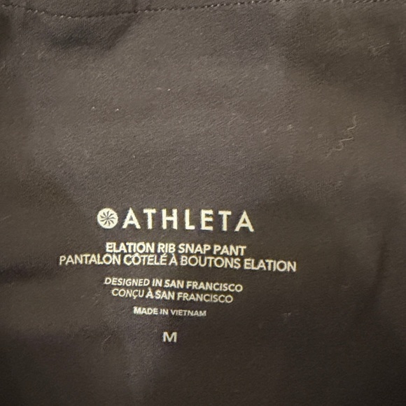 Athleta Elation Rib Snap Pant in Black - Picture 6 of 6